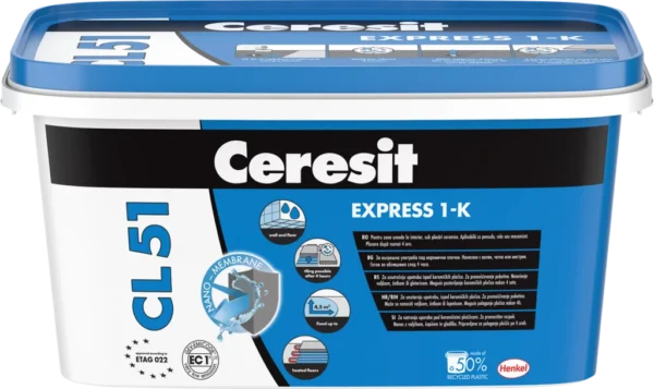 Jednokomponentni hidroizolacioni premaz Ceresit CL 51 EXPRESS 1-K 5KG